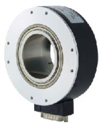H10045 série 100mm creux à travers arbre encodeur incrémentiel avec anneau de verrouillage